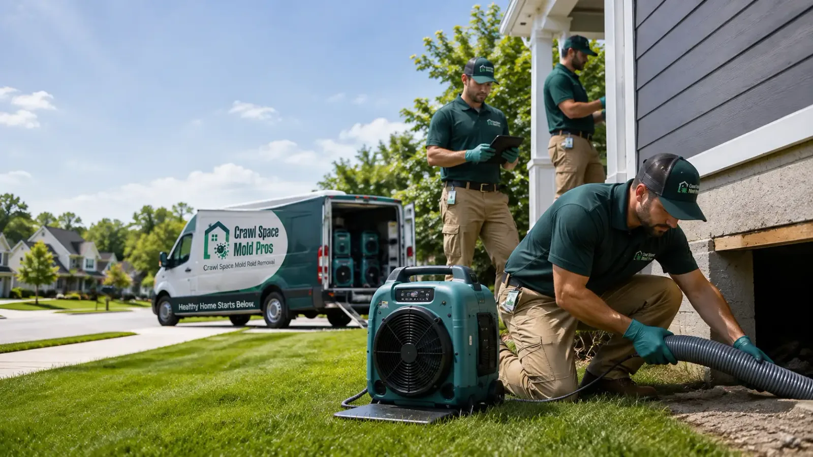 Crawl Space Mold Removal in Cooks, MI